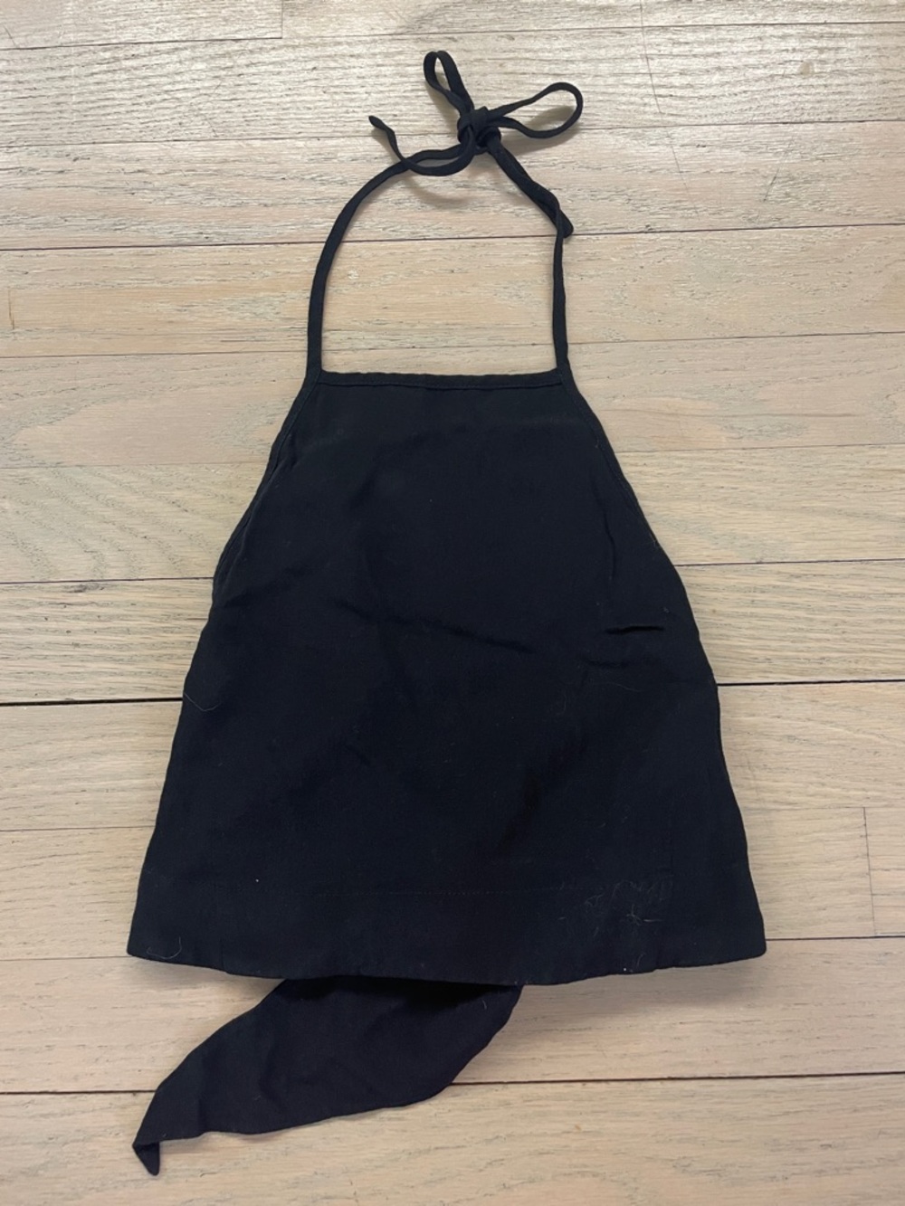 Sunday Best Black Tie-Back Halter Top